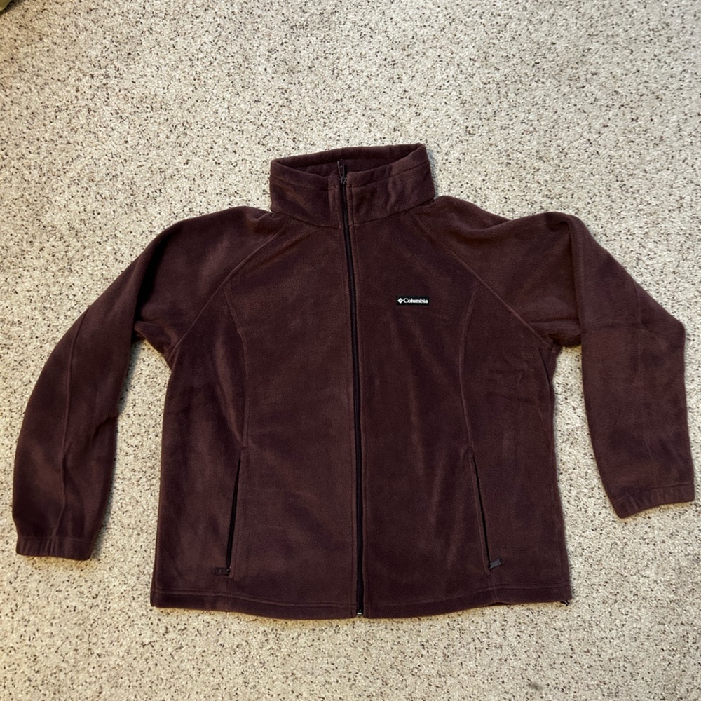 Columbia Dark Brown/Dark purple Fleece Jacket